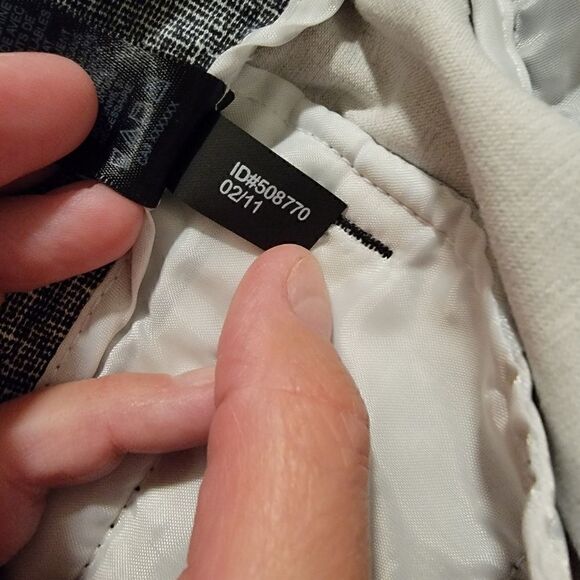 Express cropped dress pants black white size 8 - Picture 5 of 6